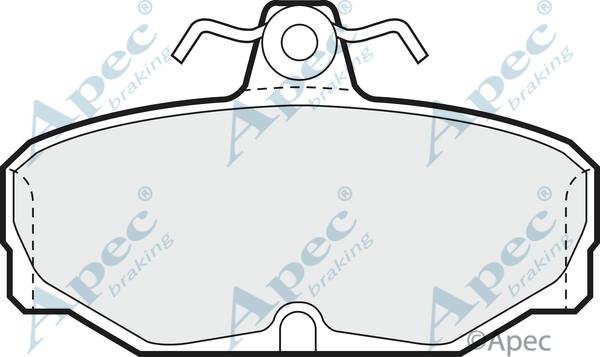 APEC PAD537 - Гальмівні колодки, дискові гальма autocars.com.ua