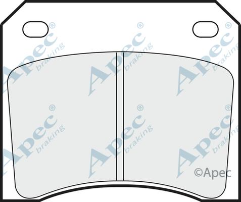 APEC PAD557 - Гальмівні колодки, дискові гальма autocars.com.ua