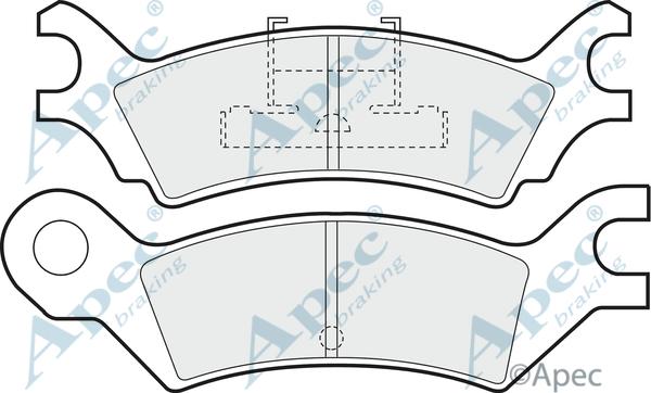 APEC PAD569 - Гальмівні колодки, дискові гальма autocars.com.ua