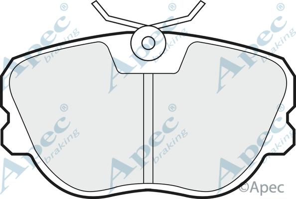 APEC PAD570 - Гальмівні колодки, дискові гальма autocars.com.ua