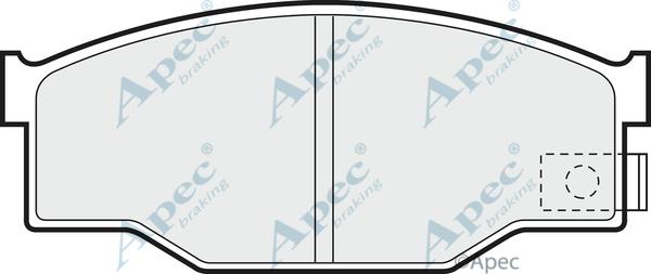 APEC PAD574 - Гальмівні колодки, дискові гальма autocars.com.ua