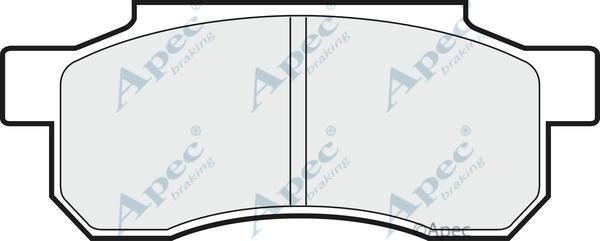 APEC PAD610 - Гальмівні колодки, дискові гальма autocars.com.ua