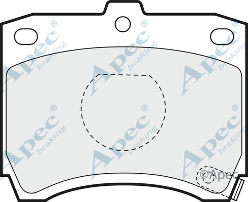 APEC PAD638 - Гальмівні колодки, дискові гальма autocars.com.ua