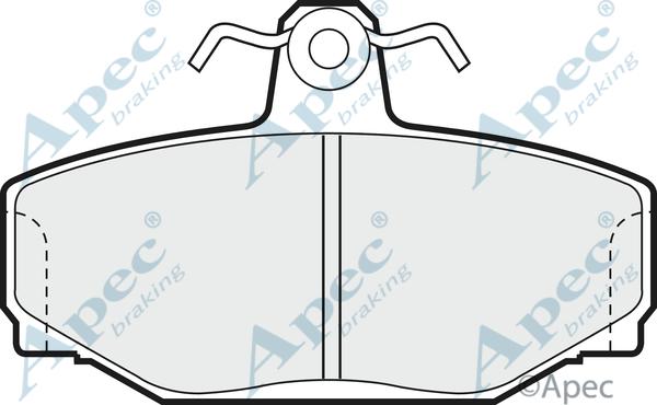 APEC PAD644 - Гальмівні колодки, дискові гальма autocars.com.ua