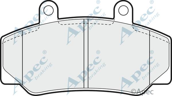APEC PAD645 - Гальмівні колодки, дискові гальма autocars.com.ua
