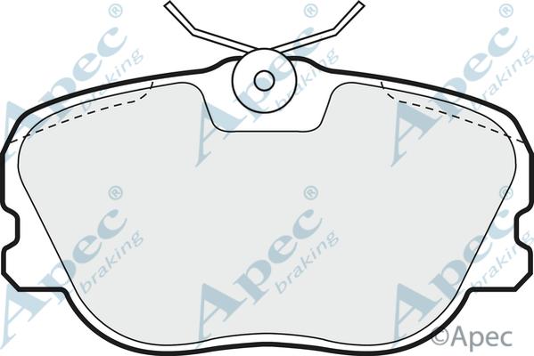 APEC PAD652 - Гальмівні колодки, дискові гальма autocars.com.ua