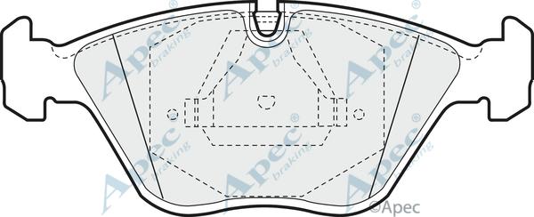 APEC PAD655 - Гальмівні колодки, дискові гальма autocars.com.ua