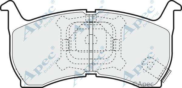 APEC PAD661 - Гальмівні колодки, дискові гальма autocars.com.ua