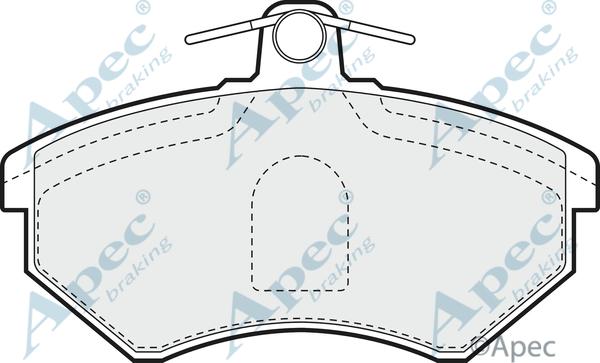 APEC PAD707 - Гальмівні колодки, дискові гальма autocars.com.ua