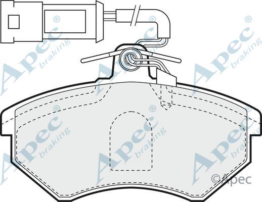 APEC PAD708 - Гальмівні колодки, дискові гальма autocars.com.ua