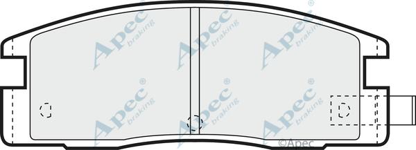 APEC PAD751 - Гальмівні колодки, дискові гальма autocars.com.ua