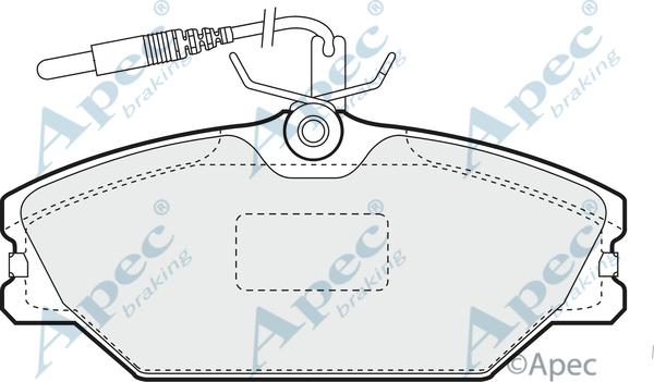 APEC PAD776 - Гальмівні колодки, дискові гальма autocars.com.ua