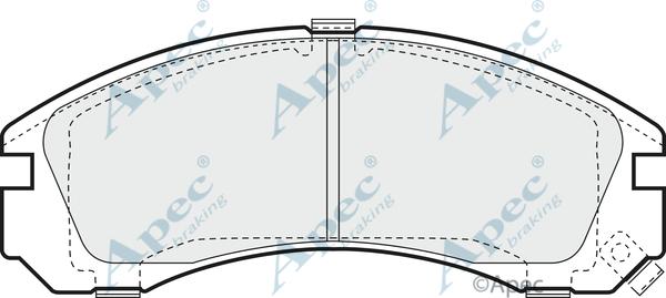 APEC PAD781 - Гальмівні колодки, дискові гальма autocars.com.ua
