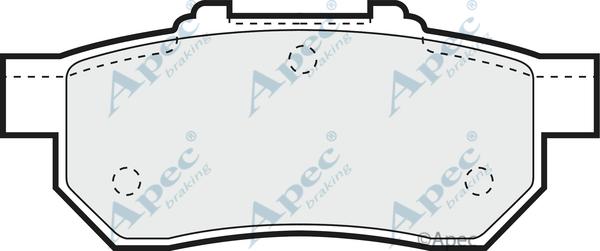 APEC PAD811 - Гальмівні колодки, дискові гальма autocars.com.ua