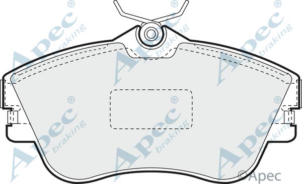APEC PAD848 - Гальмівні колодки, дискові гальма autocars.com.ua