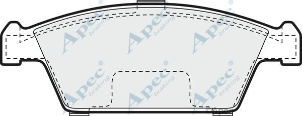 APEC PAD899 - Гальмівні колодки, дискові гальма autocars.com.ua