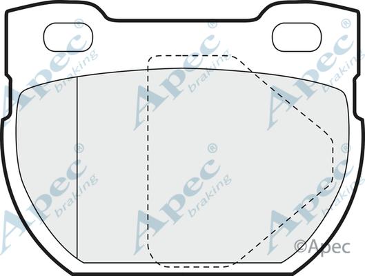 APEC PAD907 - Гальмівні колодки, дискові гальма autocars.com.ua
