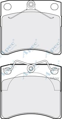 APEC PAD910 - Гальмівні колодки, дискові гальма autocars.com.ua
