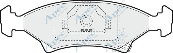 APEC PAD922 - Гальмівні колодки, дискові гальма autocars.com.ua