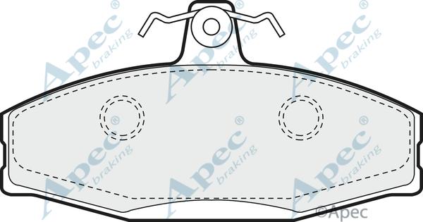 APEC PAD924 - Гальмівні колодки, дискові гальма autocars.com.ua