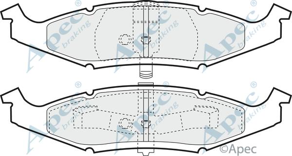 APEC PAD997 - Гальмівні колодки, дискові гальма autocars.com.ua