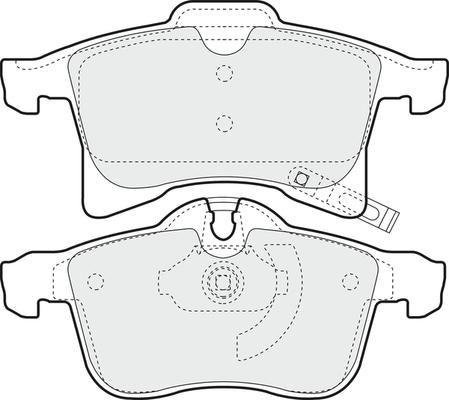 APEC PD3078 - Гальмівні колодки, дискові гальма autocars.com.ua