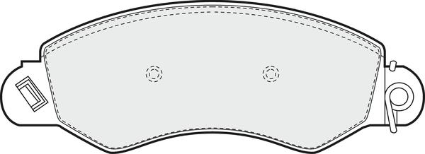 APEC PD3107 - Гальмівні колодки, дискові гальма autocars.com.ua