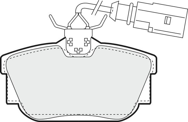 DJ Parts BP2008 - Гальмівні колодки, дискові гальма autocars.com.ua