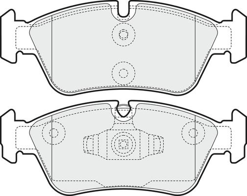 APEC PD3161 - Гальмівні колодки, дискові гальма autocars.com.ua