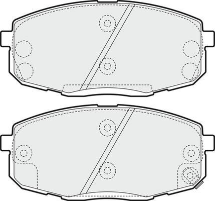 Trusting 0513.1 - Гальмівні колодки, дискові гальма autocars.com.ua