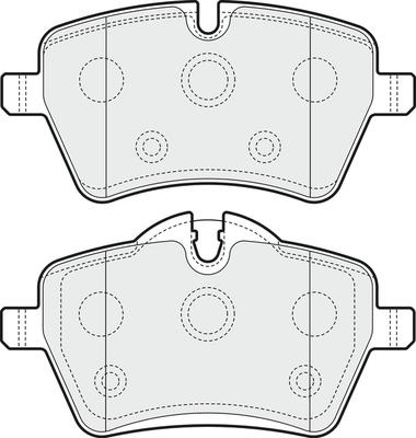 APEC PD3228 - Гальмівні колодки, дискові гальма autocars.com.ua
