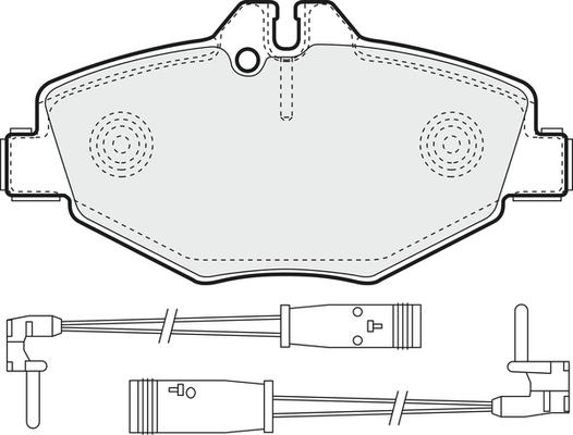 Mercedes-Benz N0034206520 - Гальмівні колодки, дискові гальма autocars.com.ua