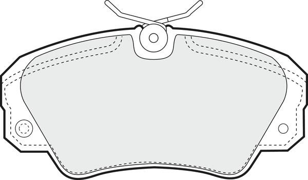 APEC PD3444 - Гальмівні колодки, дискові гальма autocars.com.ua