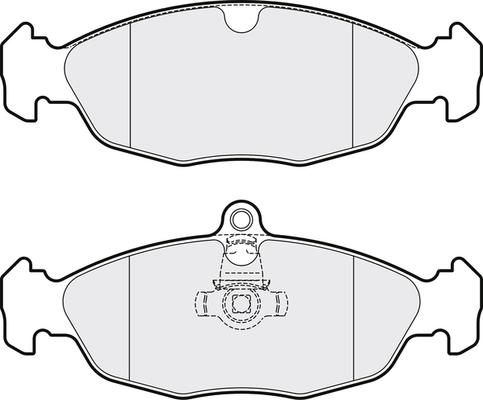 APEC PD3448 - Гальмівні колодки, дискові гальма autocars.com.ua