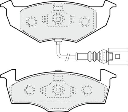 APEC PD3488 - Гальмівні колодки, дискові гальма autocars.com.ua