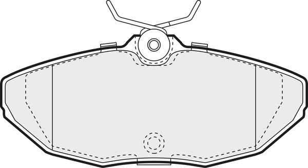 APEC PD3520 - Гальмівні колодки, дискові гальма autocars.com.ua