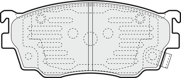 APEC PD3540 - Гальмівні колодки, дискові гальма autocars.com.ua