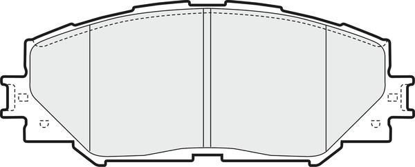 APEC PD3644 - Гальмівні колодки, дискові гальма autocars.com.ua