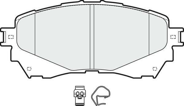 APEC PD3735 - Гальмівні колодки, дискові гальма autocars.com.ua