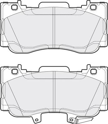 FTE 9001590 - Тормозные колодки, дисковые, комплект avtokuzovplus.com.ua