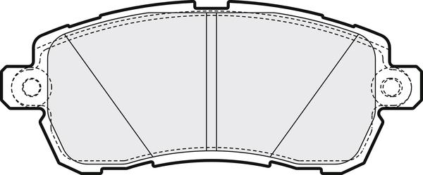 APEC PD3842 - Гальмівні колодки, дискові гальма autocars.com.ua