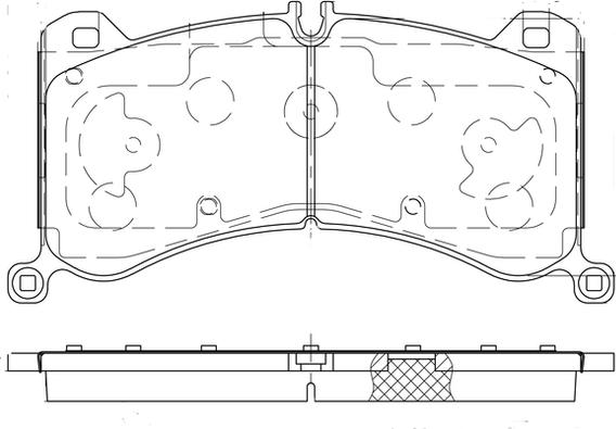 APEC PD4073 - Гальмівні колодки, дискові гальма autocars.com.ua
