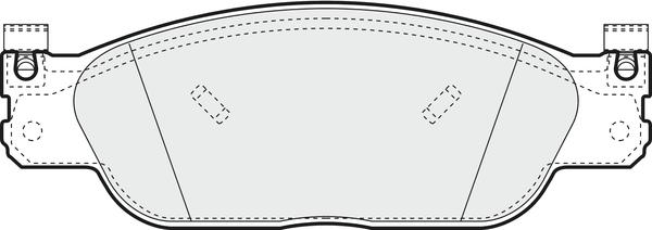 APEC PD4261 - Гальмівні колодки, дискові гальма autocars.com.ua
