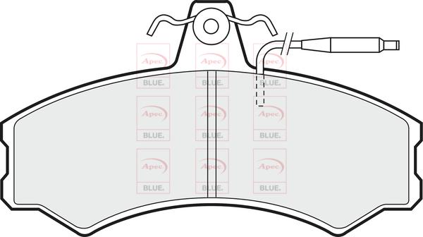 APEC PD4287 - Гальмівні колодки, дискові гальма autocars.com.ua