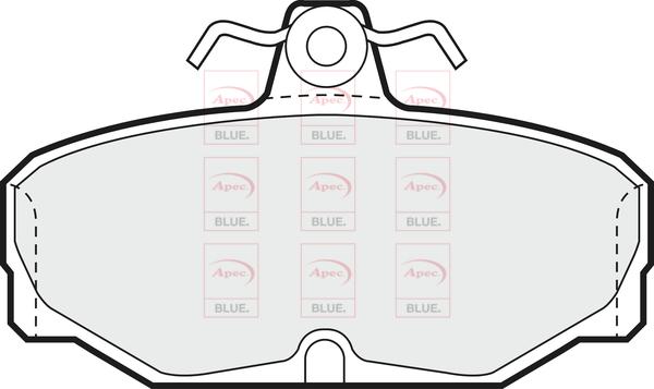 APEC PD4288 - Гальмівні колодки, дискові гальма autocars.com.ua