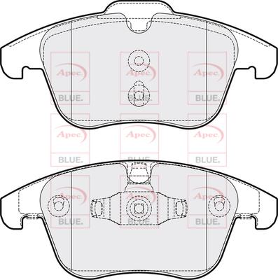 APEC PD4306 - Гальмівні колодки, дискові гальма autocars.com.ua