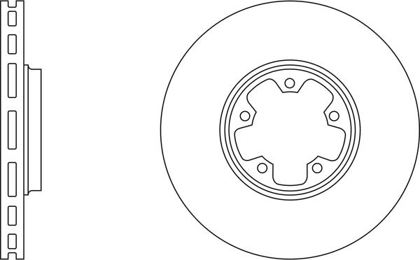 APEC SDK6076 - Гальмівний диск autocars.com.ua