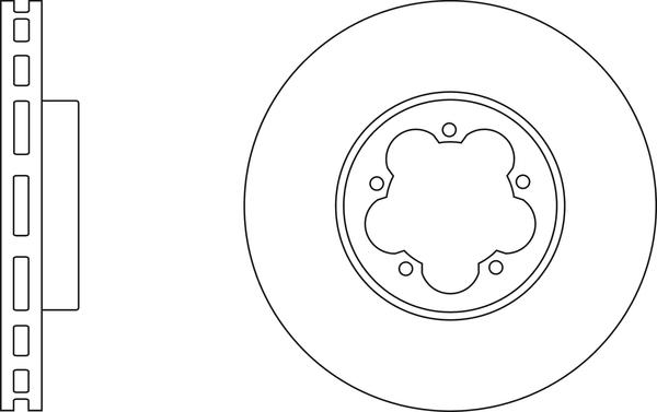 APEC SDK6096 - Гальмівний диск autocars.com.ua