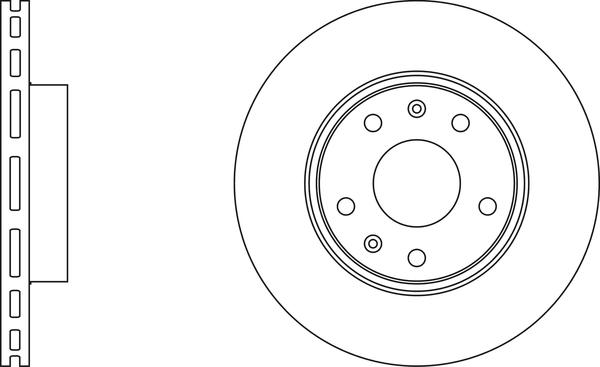 Metelli 800-574 - Гальмівний диск autocars.com.ua