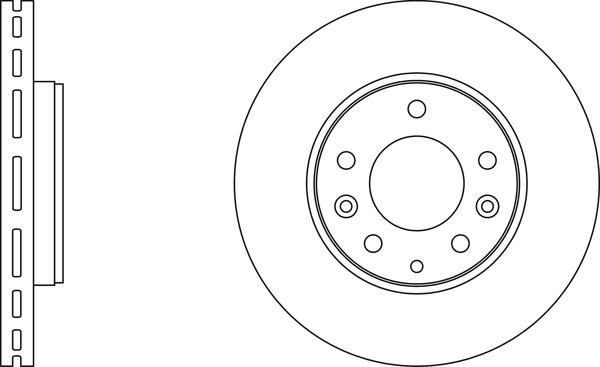 APEC SDK6138 - Гальмівний диск autocars.com.ua